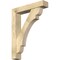 Ekena Millwork Olympic Block Rough Sawn Bracket w/ Offset Brace, Douglas Fir, 6"W x 30"D x 38"H BKT0604X30X38OLY05RDF - alternate 1